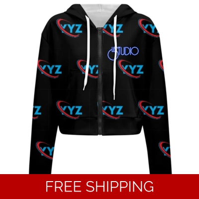 Custom Ladies Long Sleeve Cropped Hoodie YYZ